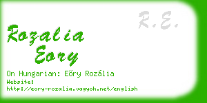 rozalia eory business card